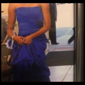 Royal blue gown